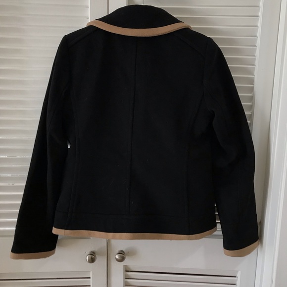 Excellent J. Crew Nello Gori Black wool Peacoat - Picture 3 of 4